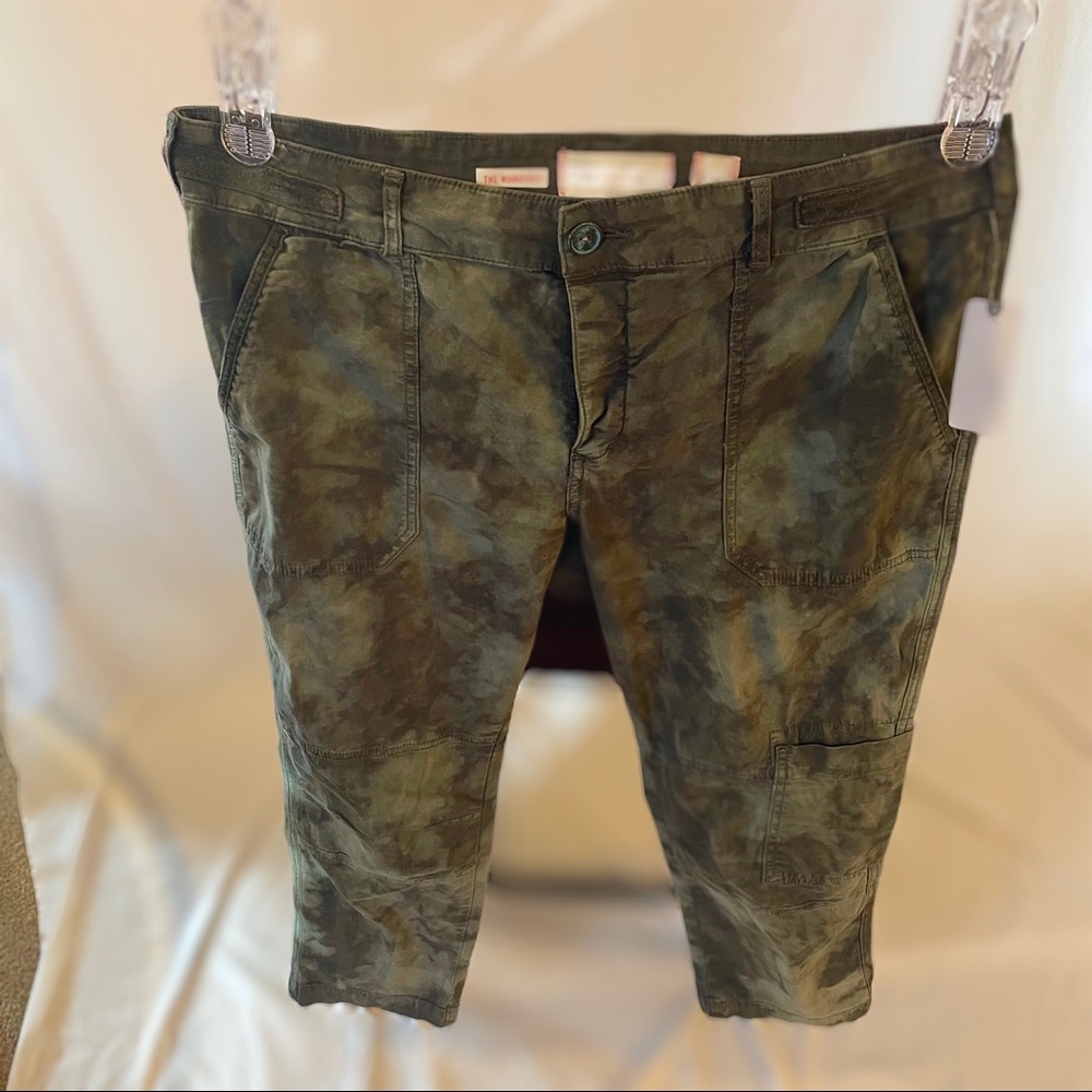 Hei Hei brand for Anthropologie button fly green tie die pants size 32 NWT